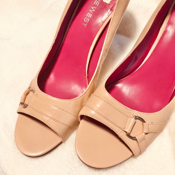 🆕Nine West Blush Peep Toe Pumps Size 8 - Picture 5 of 8